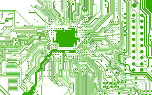 Elektronische Circuit Vector Graphics