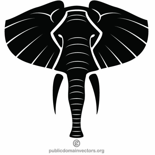 Silhouette vecteur éléphant