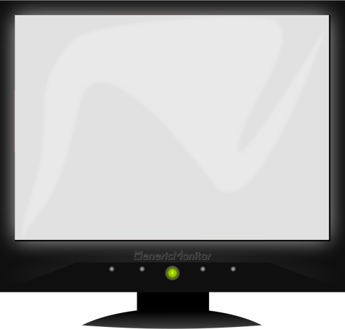 LCD عام مقطع متجه الشاشة الفن