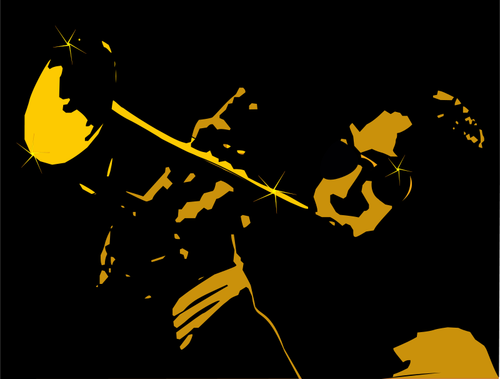 Image vectorielle de saxophone joueur