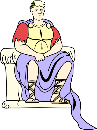 Император Нерон векторное изображение