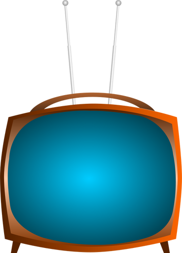 TV antiga vector clipart