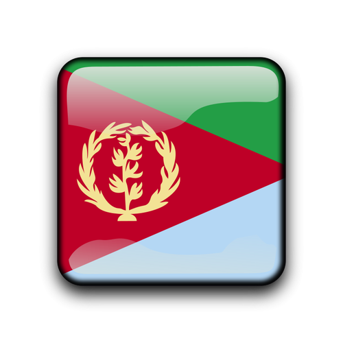 Flaga wektor błyszczący Erytrei