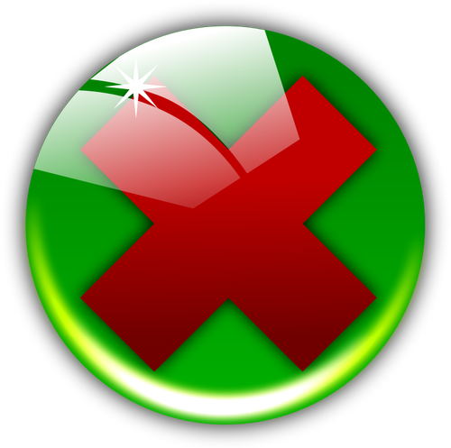 Vektor-Bild der Runde Löschen-Symbol