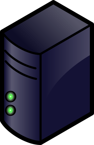 Color servidor icono vector de la imagen