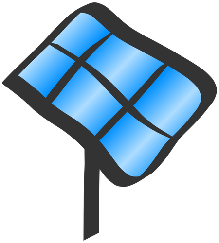 Векторное изображение панели солнечных батарей