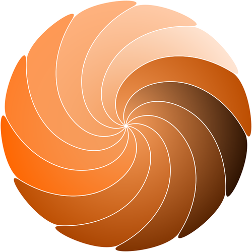Immagine vettoriale spirale di colore