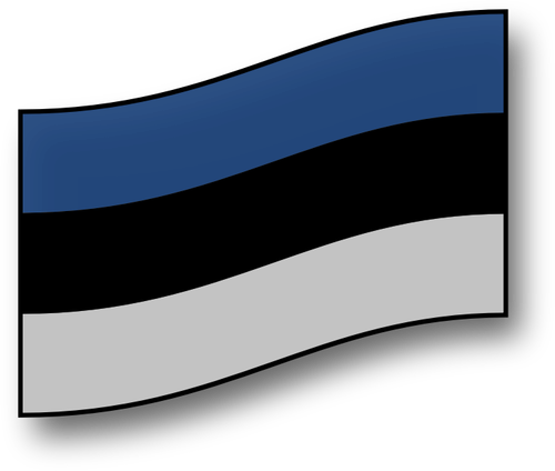Эстонский флаг вектор