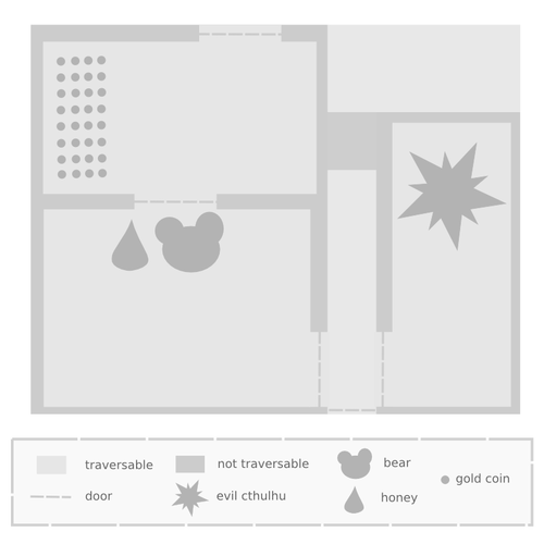 Harta jocului vector imagine