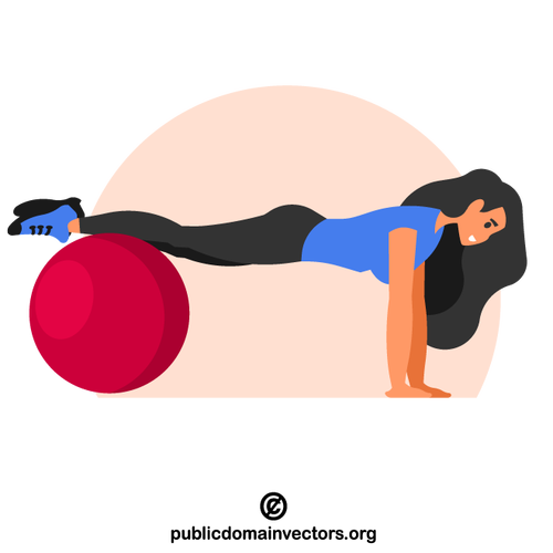 Gymnastikball-Workout
