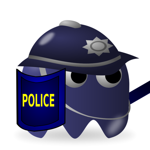 Spillet politimann ikonet vektor image