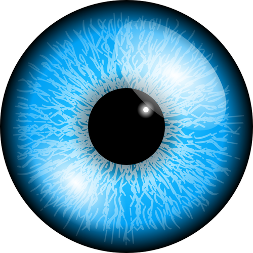 Sinisen silmän vektorikuva