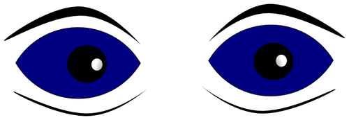 Augen close-up-Vektor-Bild