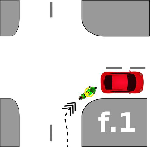 Kendaraan kecelakaan di jalan