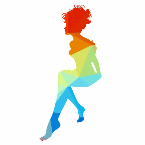 Culoare silueta unei fete de zana