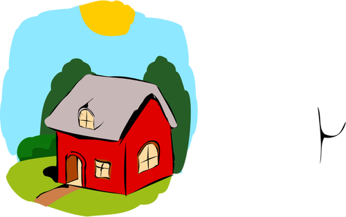 Vector image of fairy-tale house