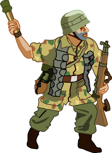 Portret niemieckiego żołnierza
