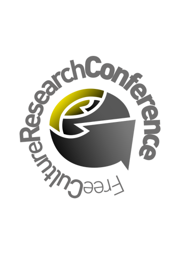 Free culture research conference vector logo