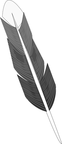 Desenho de penas cinza