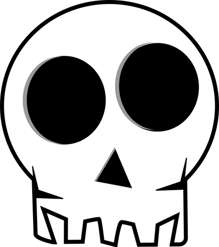 Zwart-wit schedel