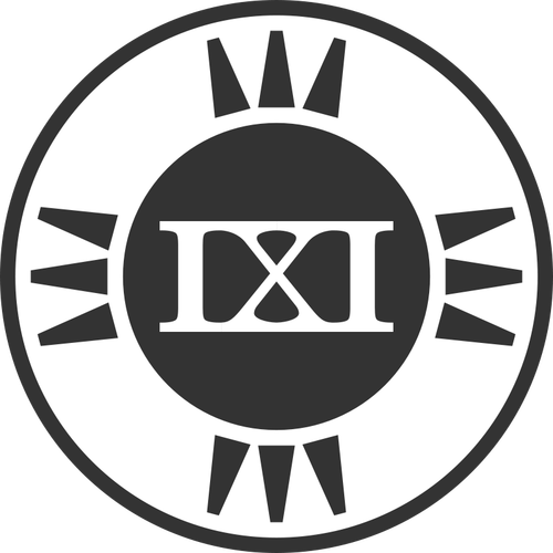 גרפיקה וקטורית לוגו המותג בדיונית