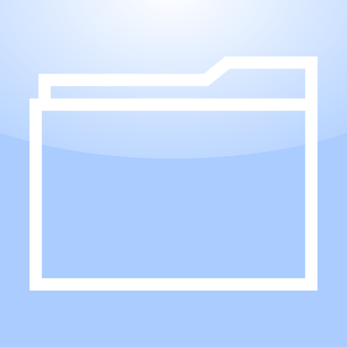 Gambar vektor icon folder Mac