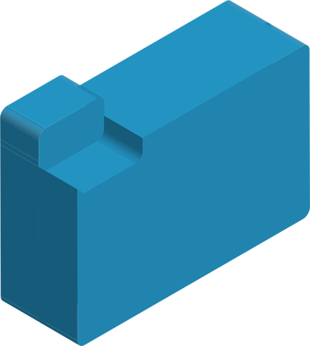 Carpeta de archivo azul
