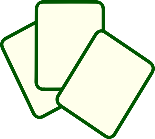 Vektör çizim basit yeşil anahat PC dosya simgesini
