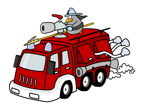Illustration vectorielle de pompier