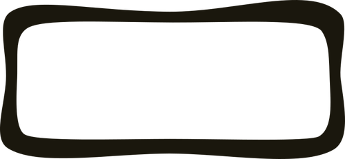 Vierkante frame vector silhouet