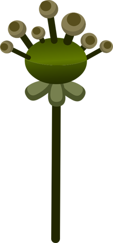 رسم متجه لزهرة جذع مستقيمة