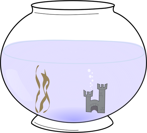 金魚鉢のベクトル図