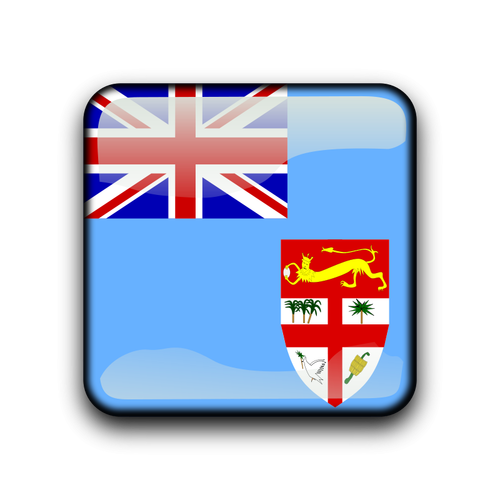 Fiji bandera vector botón