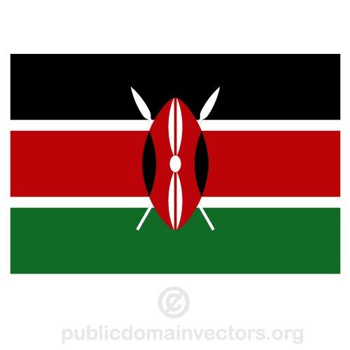 Bandera de la República de Kenia
