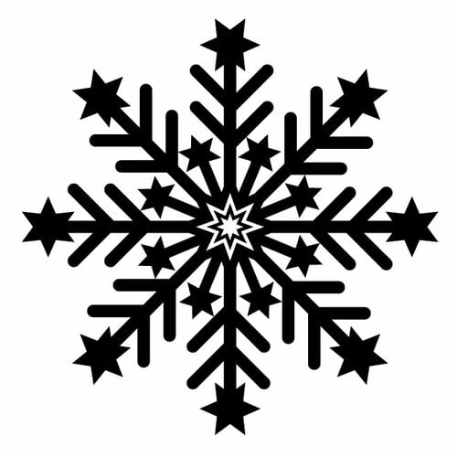 Symbole de flocon de neige