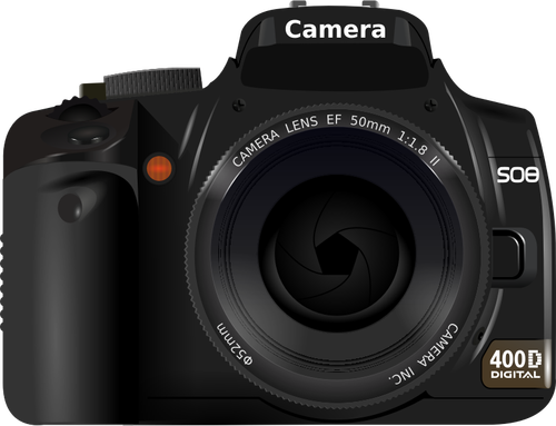 DSLR kamera kamera vector illustrasjon