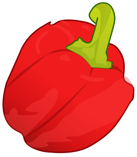 Image vectorielle de poivron rouge