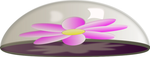 Kağıt çiçek cam