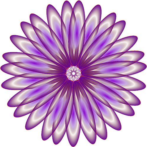 Фиолетовый ромашка