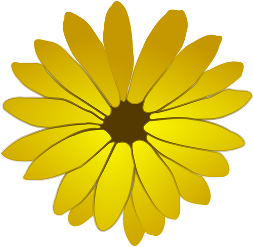 ClipArt Farbe Blume blüht mit vielen Blütenblätter