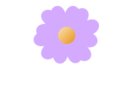 紫の花のベクトル図