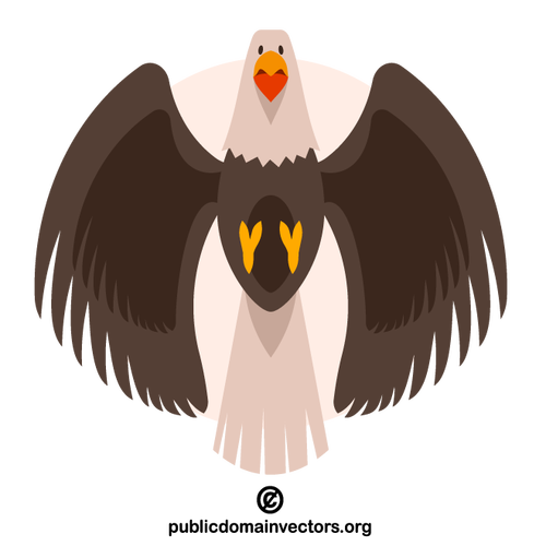 Flying eagle vector