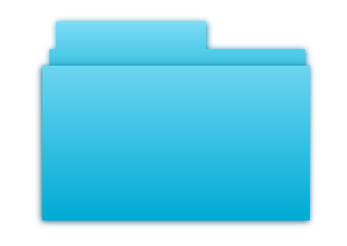 Simbol biru folder