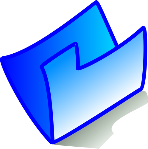 Vektorový obrázek ikonu modré složky Tento počítač