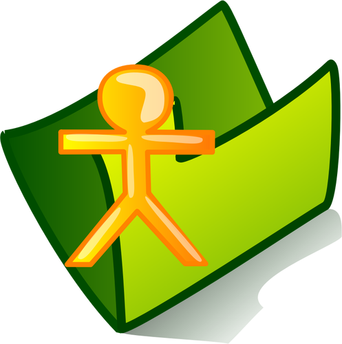 Vector image of personal folder icon