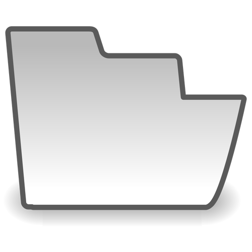 Icona di cartella grigio