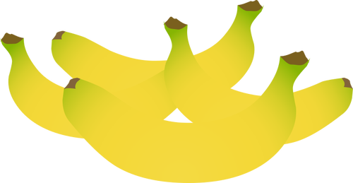 Gelbe Bananen Farbe Abbildung
