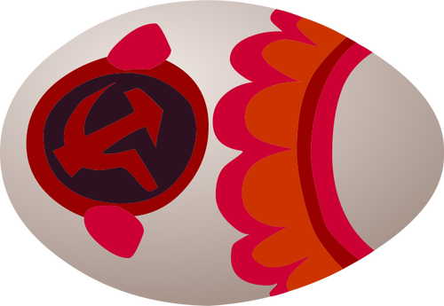 Soviet egg sign vector image
