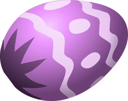 Fialový velikonoční vajíčko