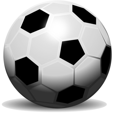 サッカー ボールのベクトル描画